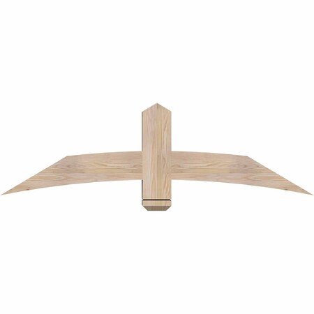 Ekena Millwork Bellingham Smooth Timber Gable Bracket, Douglas Fir, 60"W x 17"H x 5 1/2"D x 5 1/2"F, 7/12 Pitch GBW060X17X0606BEL00SDF